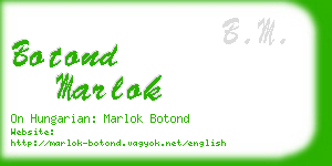 botond marlok business card